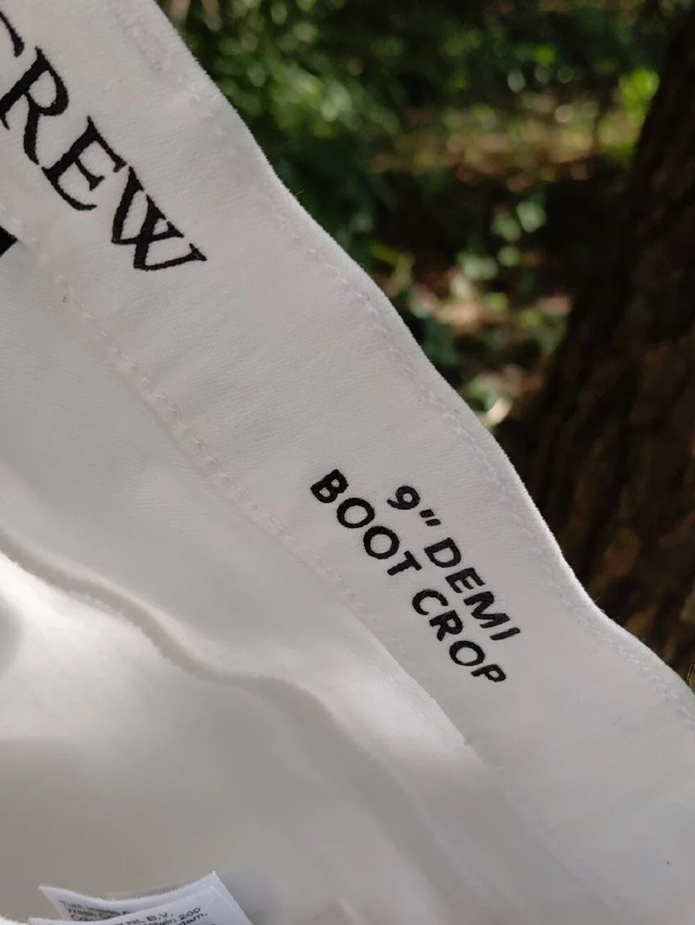 J. Crew White High-Rise Straight Jeans